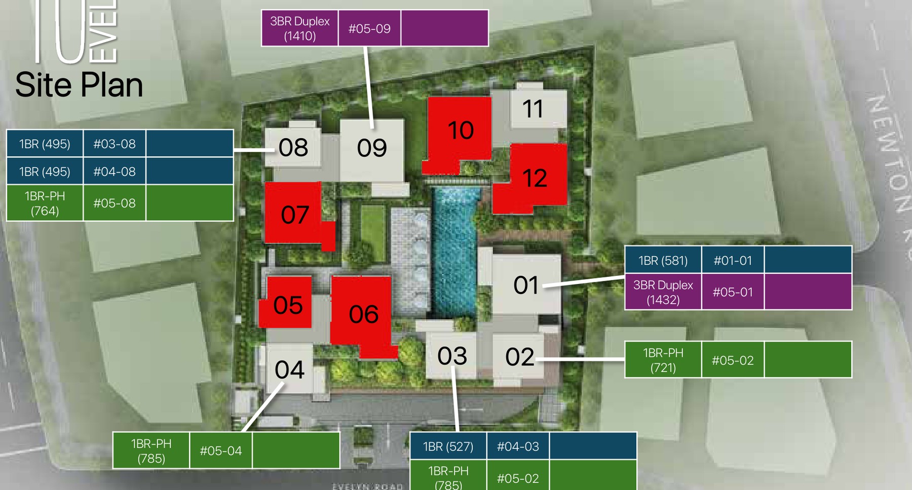 10 Evelyn actual site plan