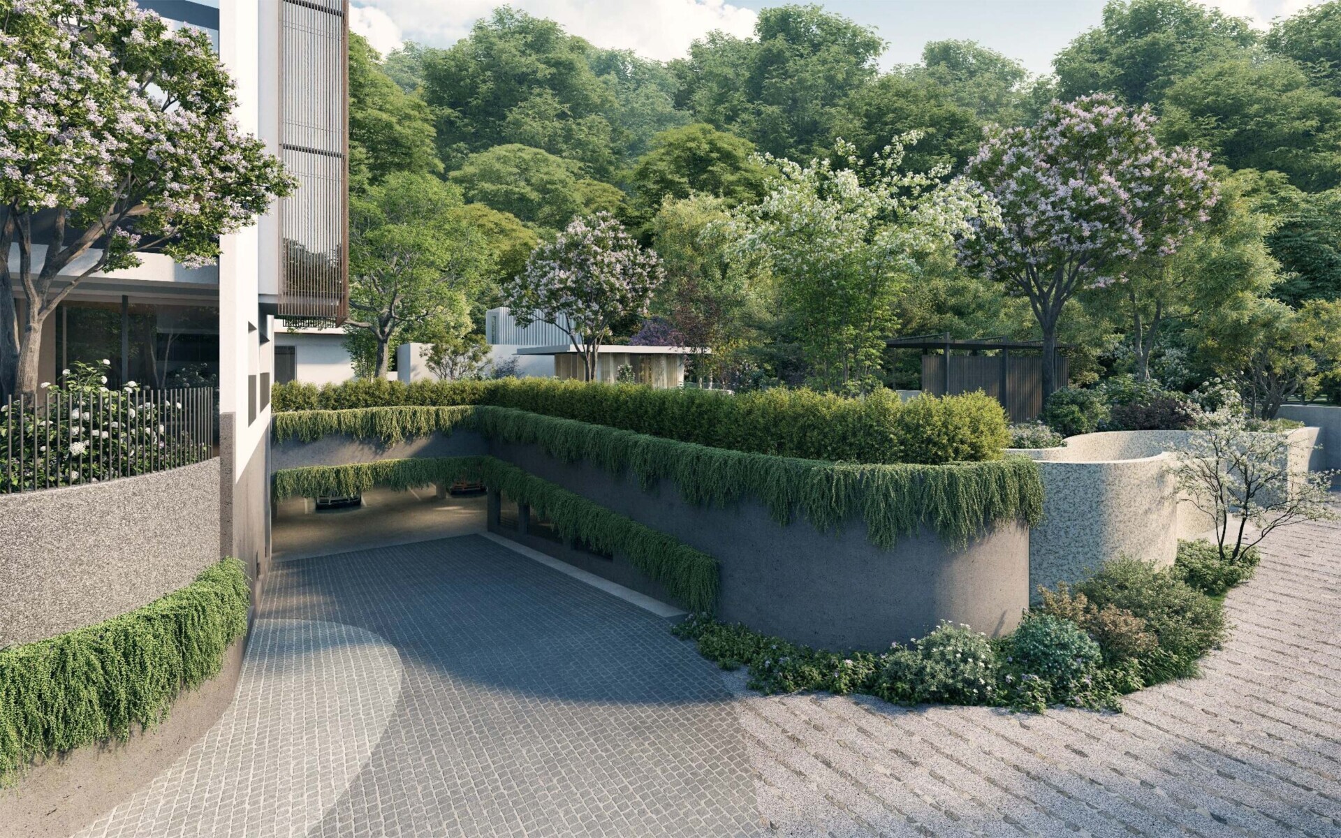 21 Anderson landscaped arrival artist impression