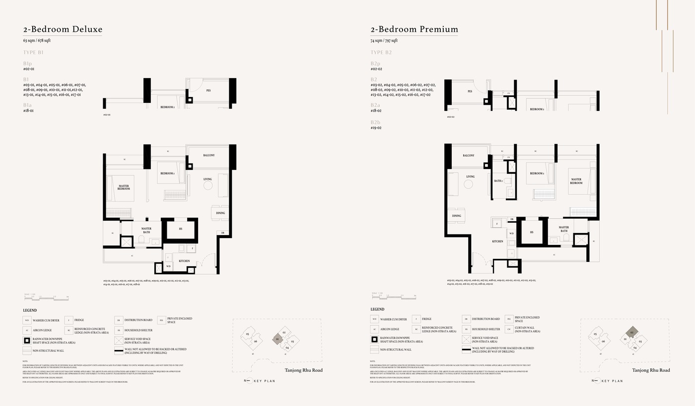 Arina East Residences 1 Bedroom Type A1 floor plan