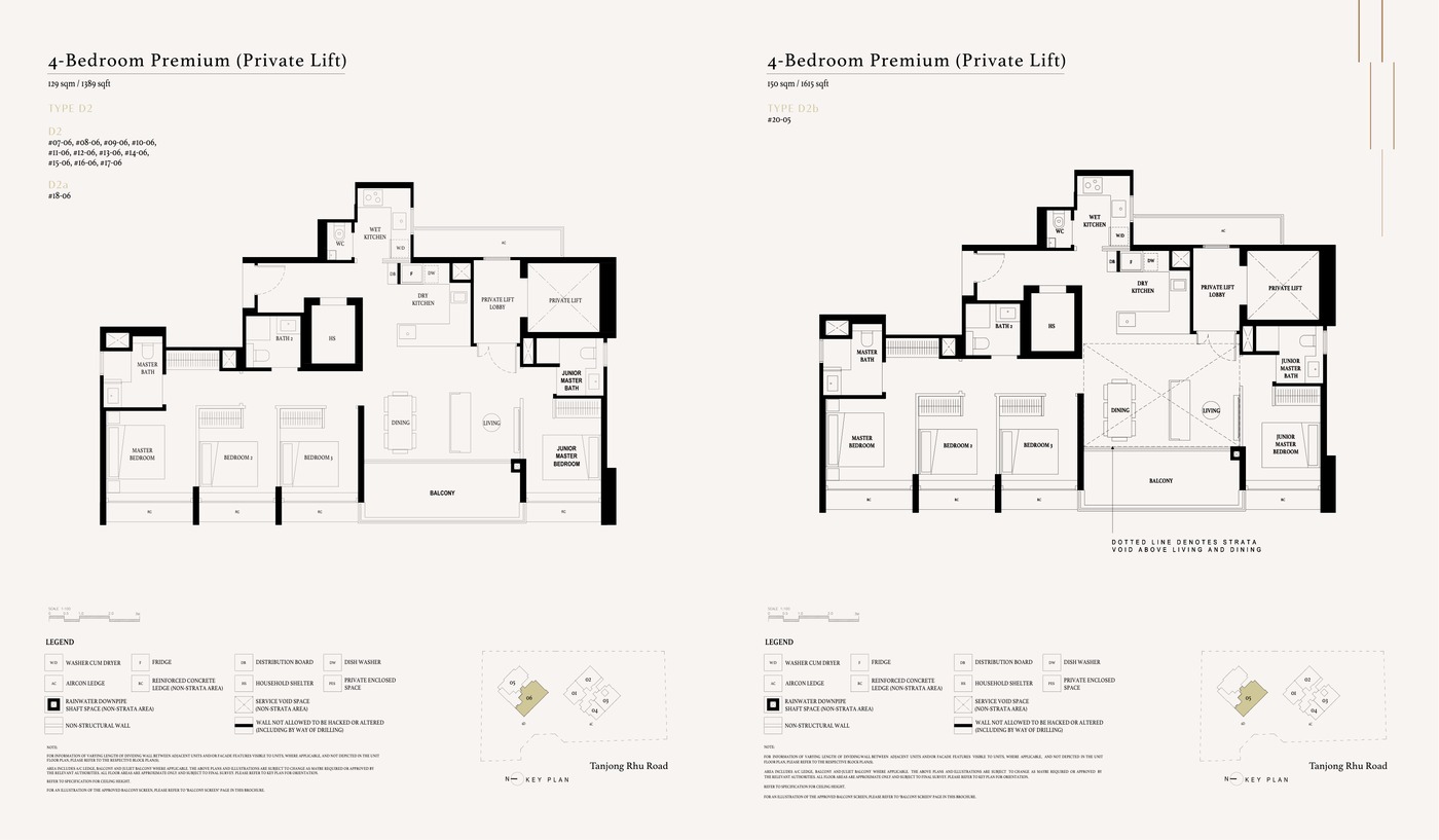 Arina East Residences 4 Bedroom Premium Type D1 floor plan