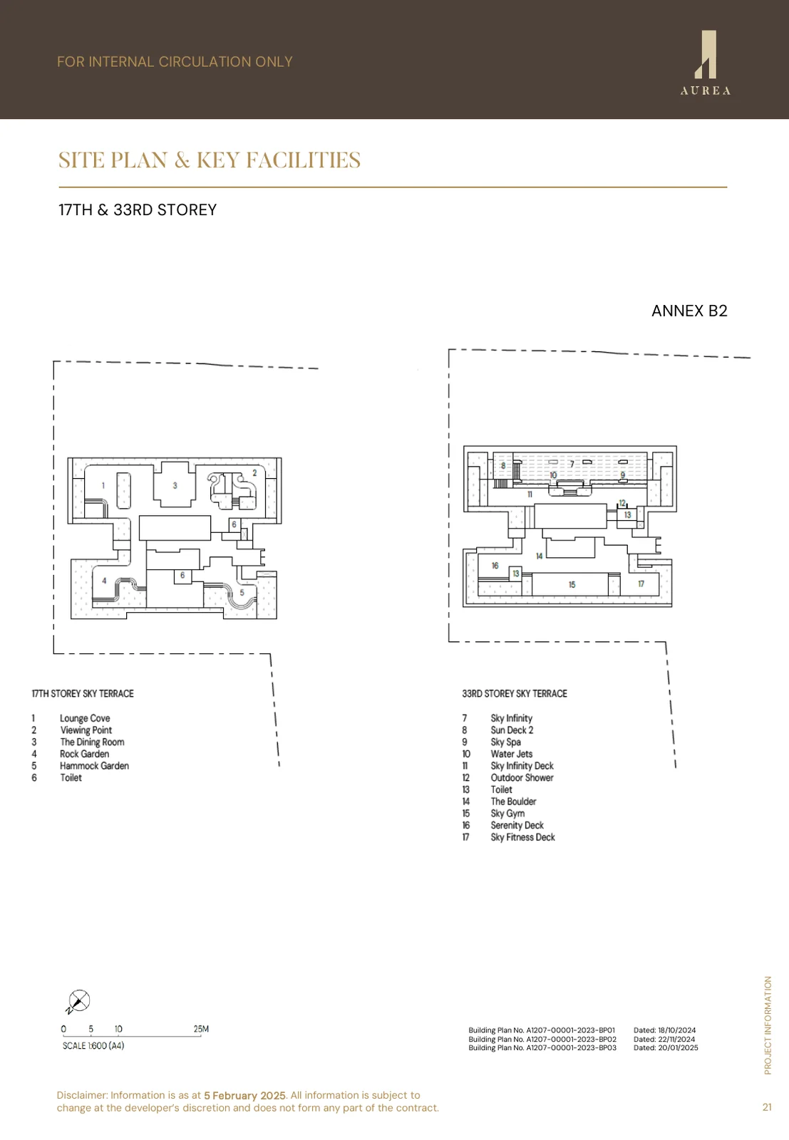 Aurea at Golden Mile — sky terraces Levels 17 and 33