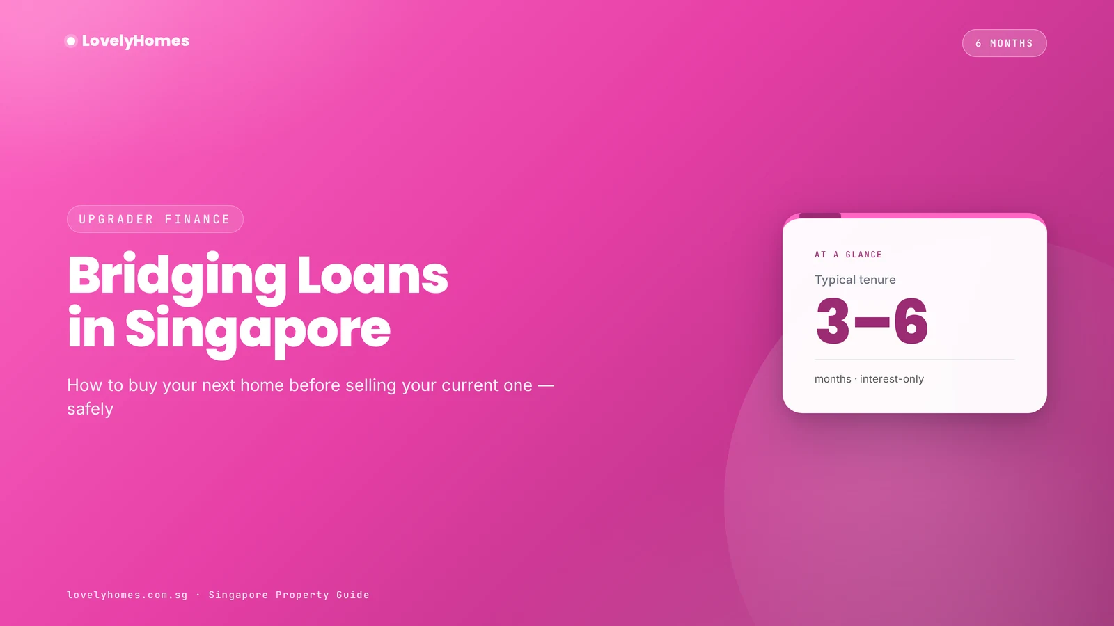 Bridging loan Singapore 2026 buy-before-sell upgrader finance guide featured image