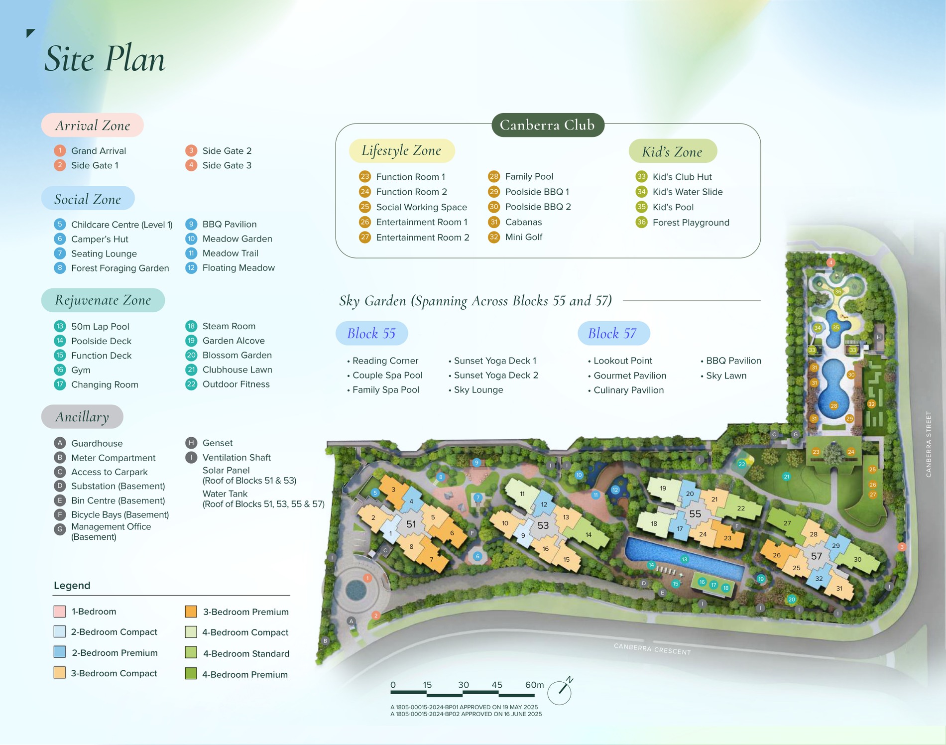Canberra Crescent Residences actual site plan