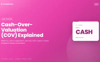 Cash-Over-Valuation (COV) in Singapore HDB Resale: 2026 Guide