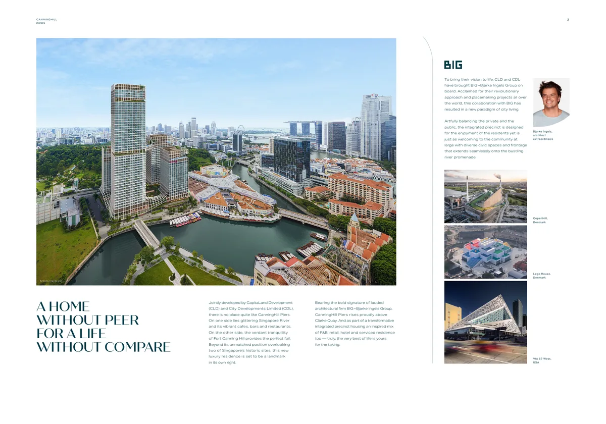 CanningHill Piers 3-Bedroom floor plan overview