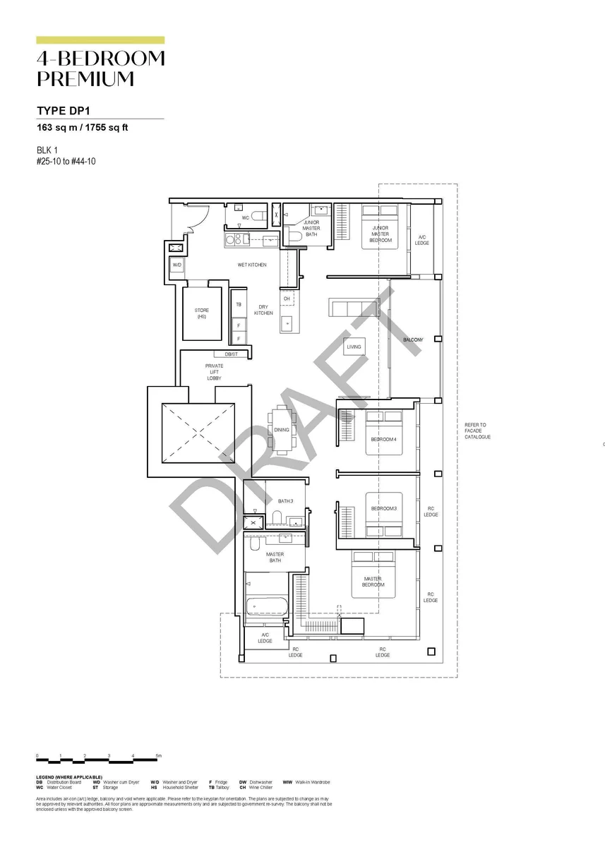 CanningHill Piers 4-Bedroom Premium floor plan Type DP