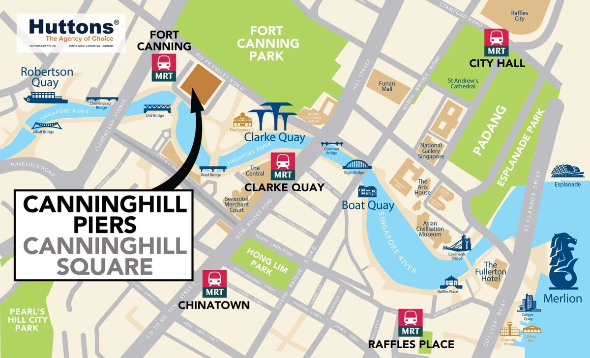 CanningHill Piers location River Valley Road Clarke Quay D06 Singapore
