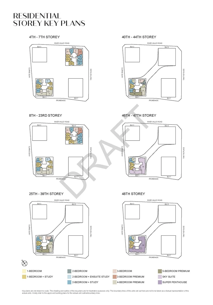 CanningHill Piers storey key plan block layout Clarke Quay District 6