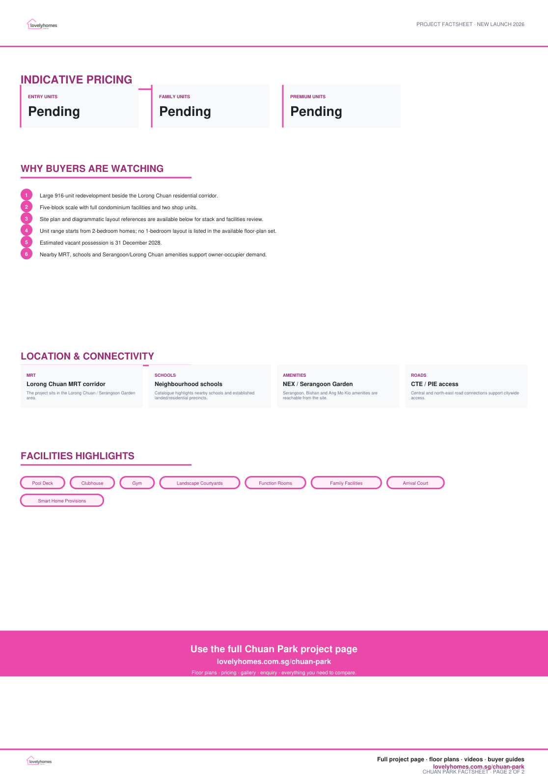 Chuan Park factsheet page 2