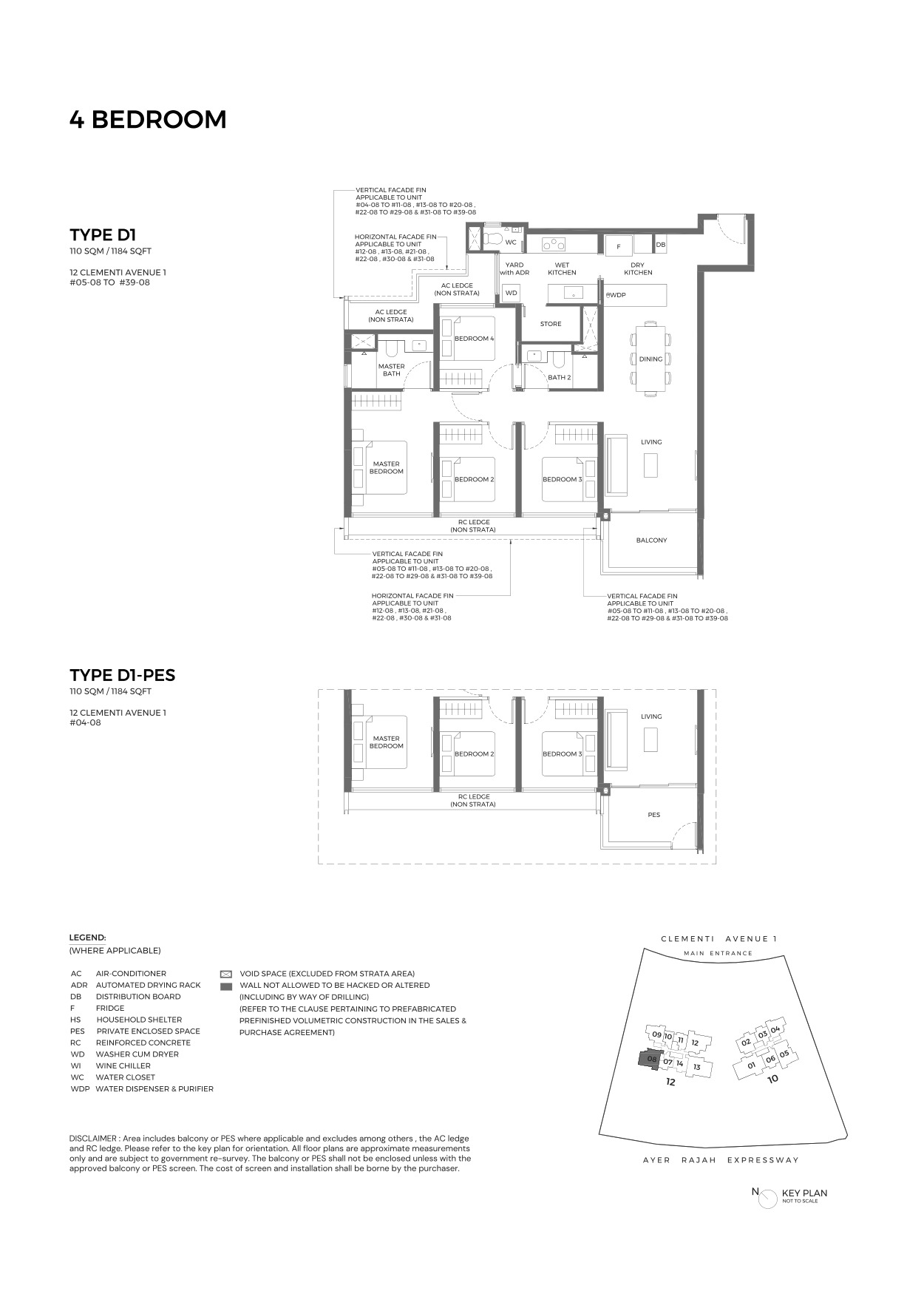 ELTA 4 Bedroom Type D1 floor plan