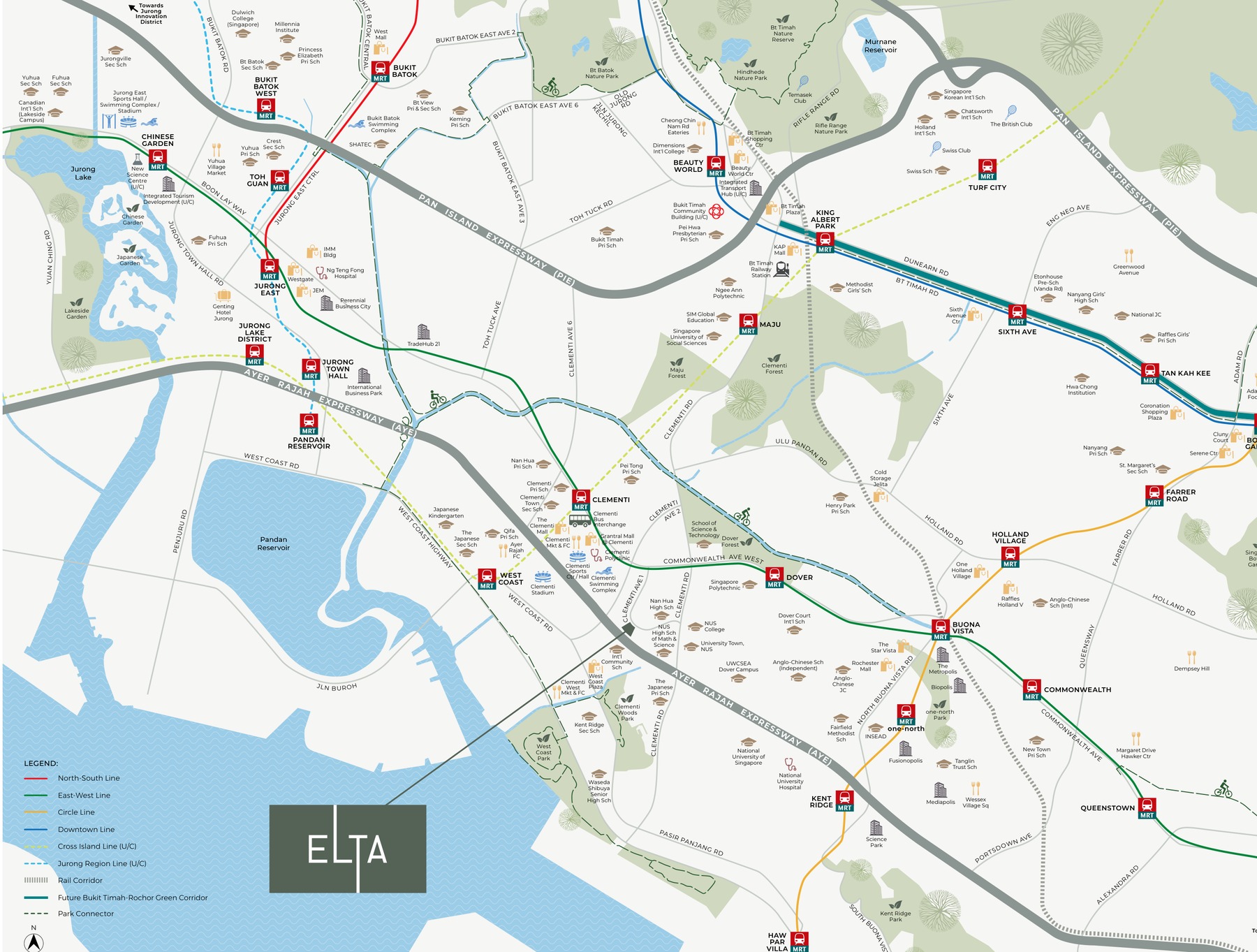 ELTA location map