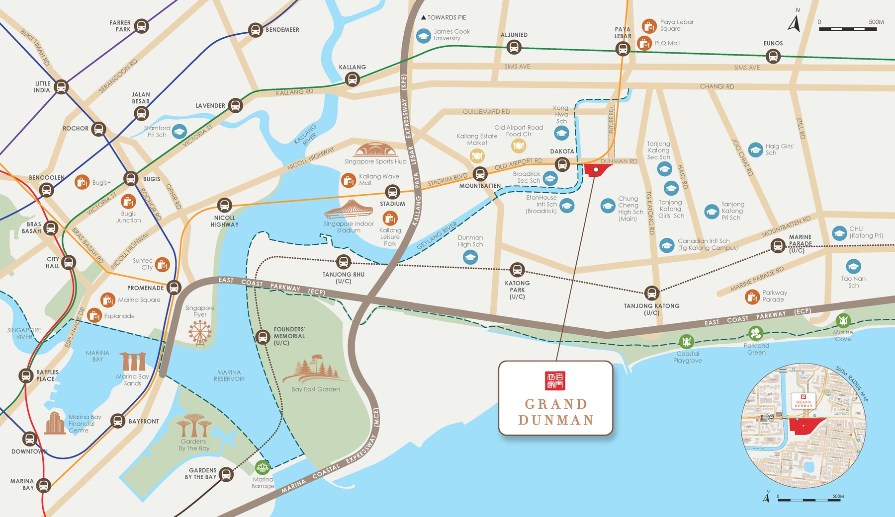 Grand Dunman location map