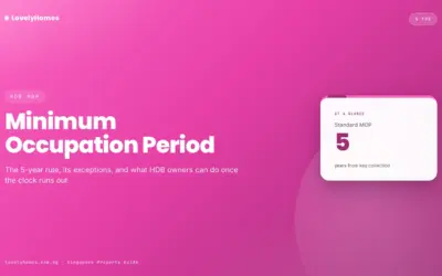 HDB Minimum Occupation Period (MOP): Rules & Exceptions in 2026