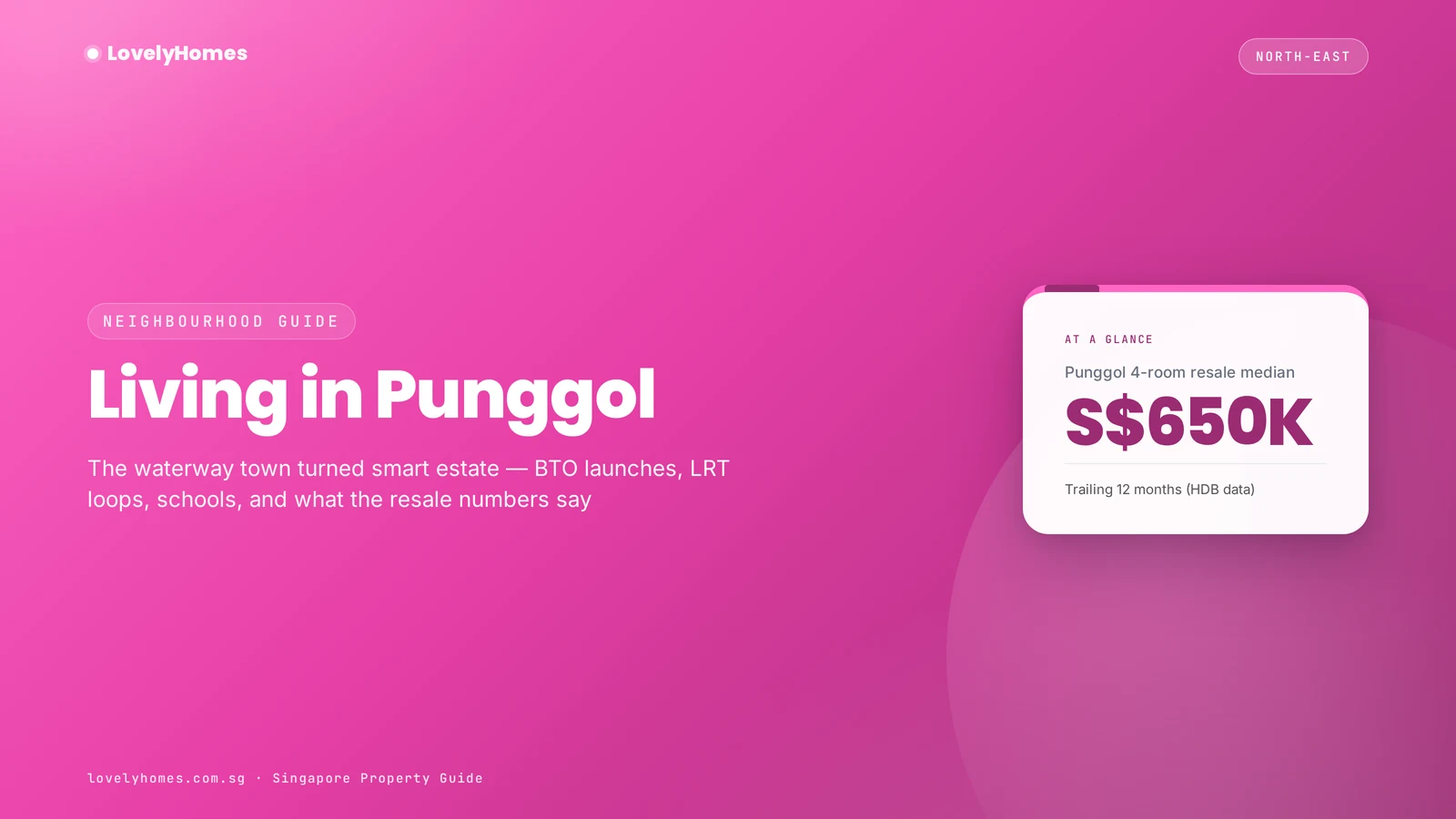 Living in Punggol Singapore 2026 — LovelyHomes branded hero