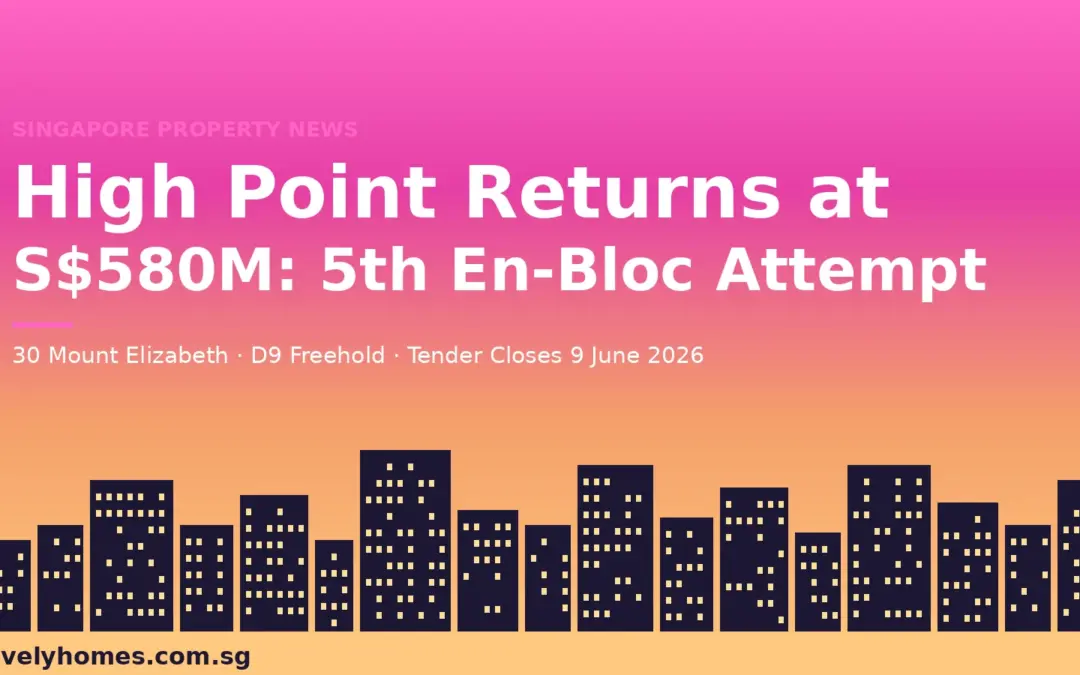 High Point Condo Returns at S$580M: 5th En-Bloc Attempt for D9 Freehold Tower, Tender 9 June 2026