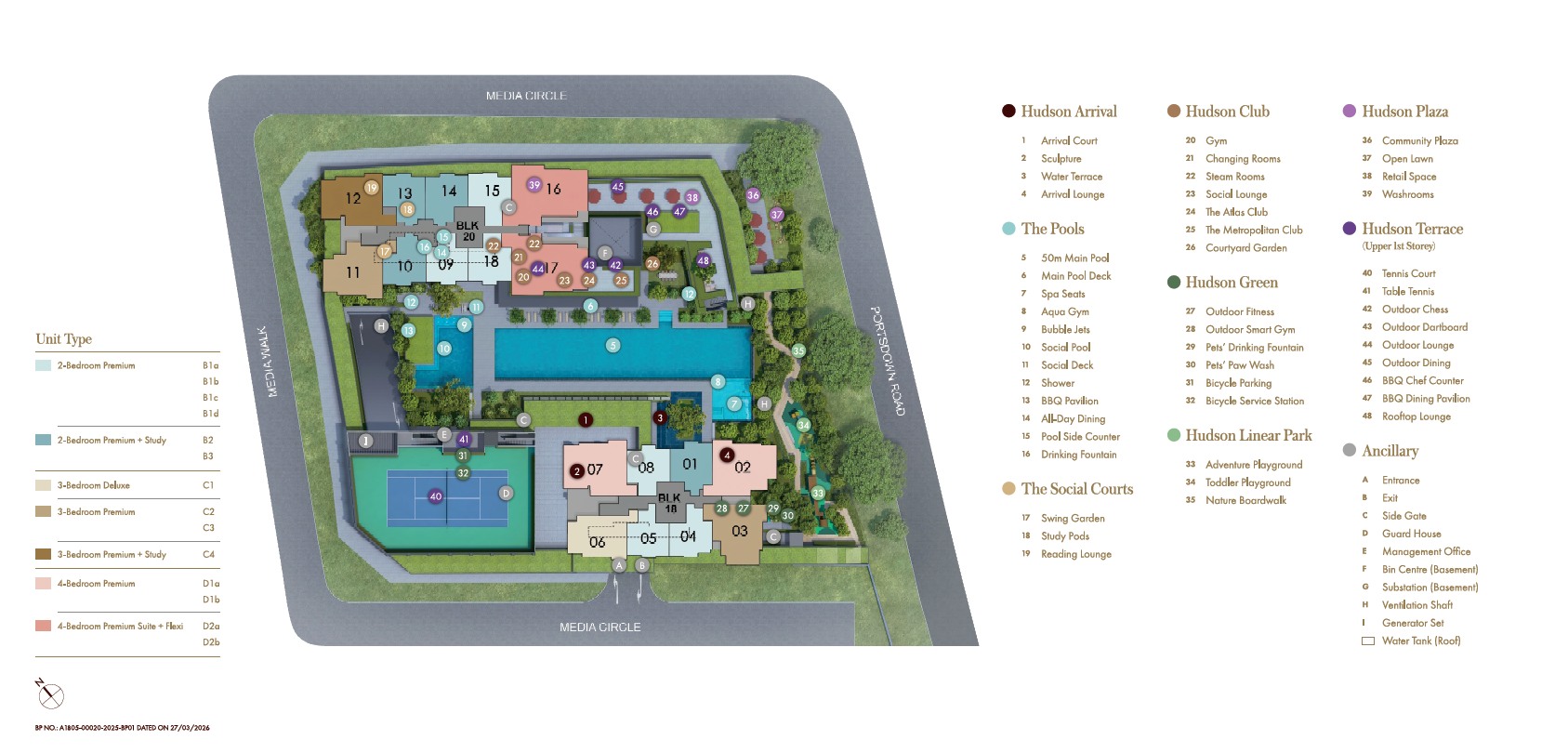 Hudson Place Residences actual site plan