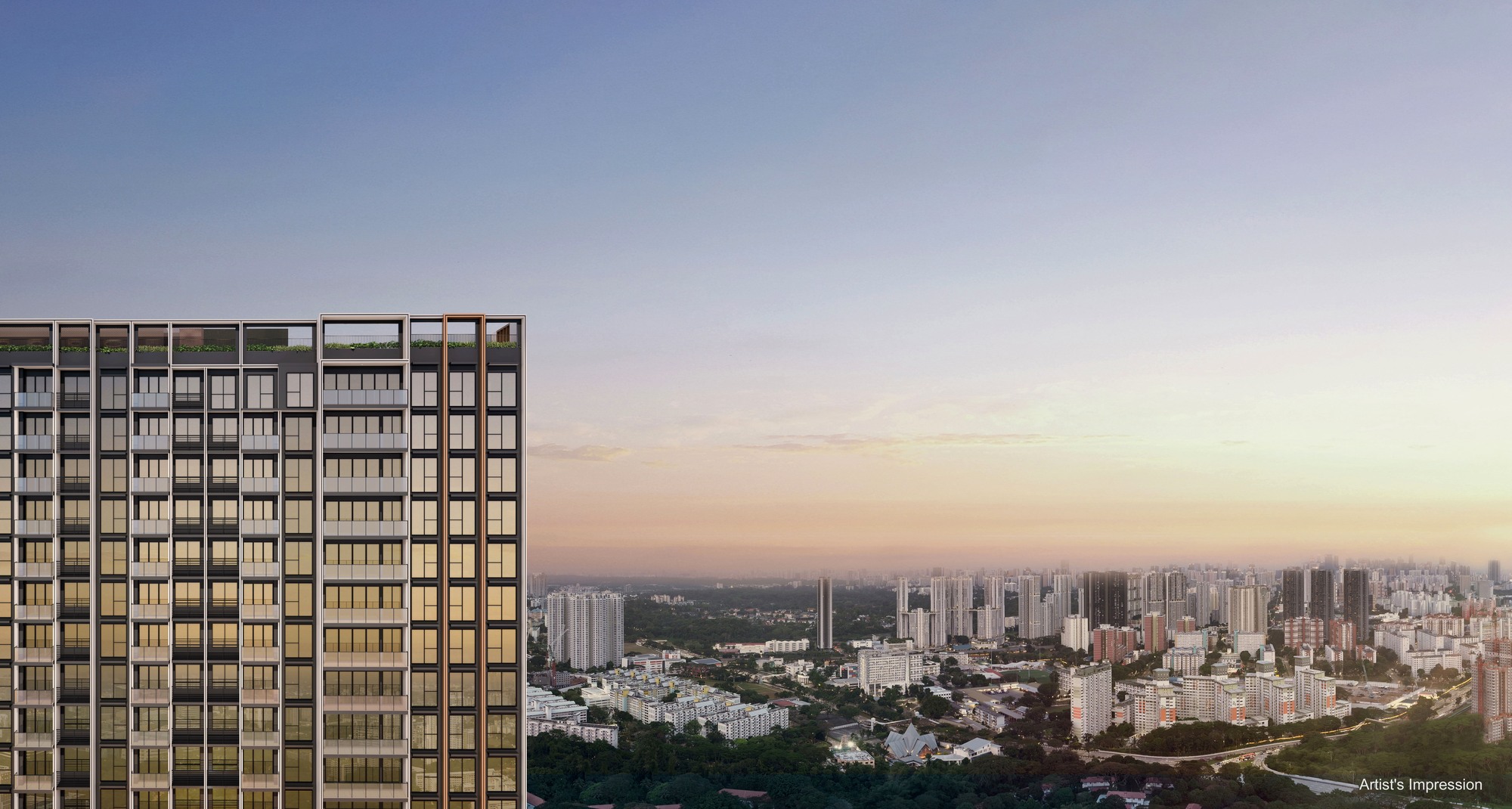 Hudson Place Residences exterior artist impression