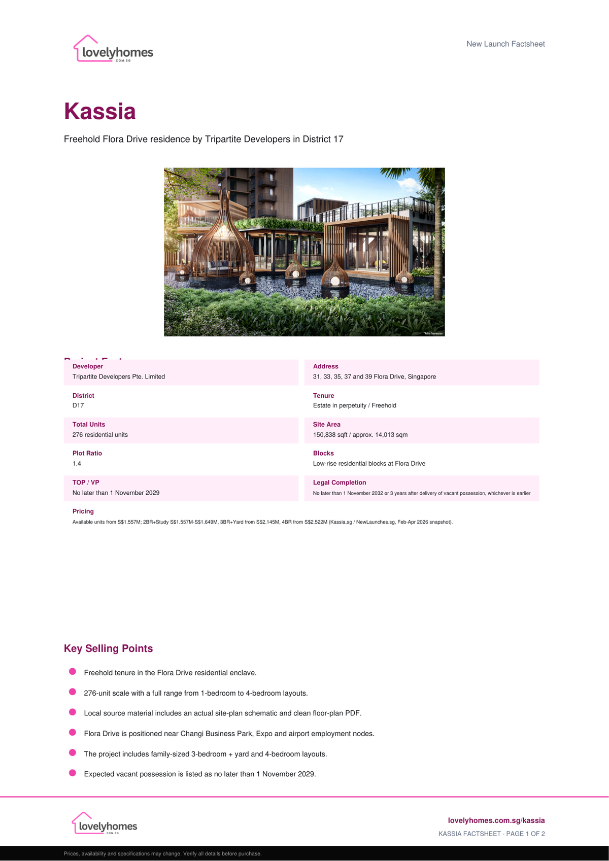 Kassia factsheet page 1 preview