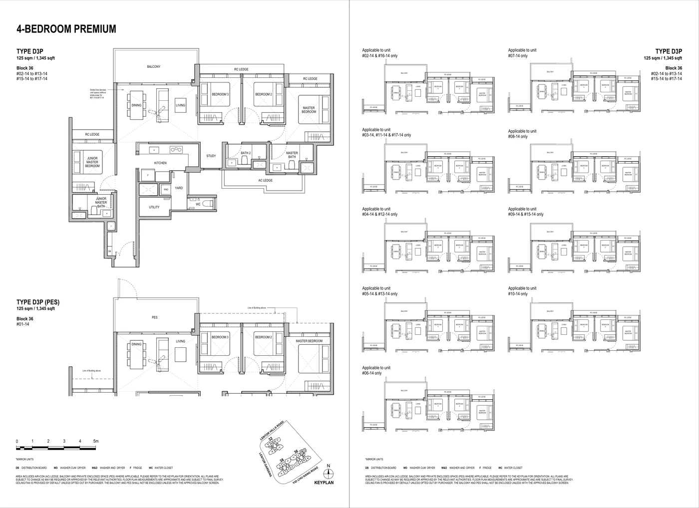 Lentoria 4 Bedroom Premium Type D3P floor plan