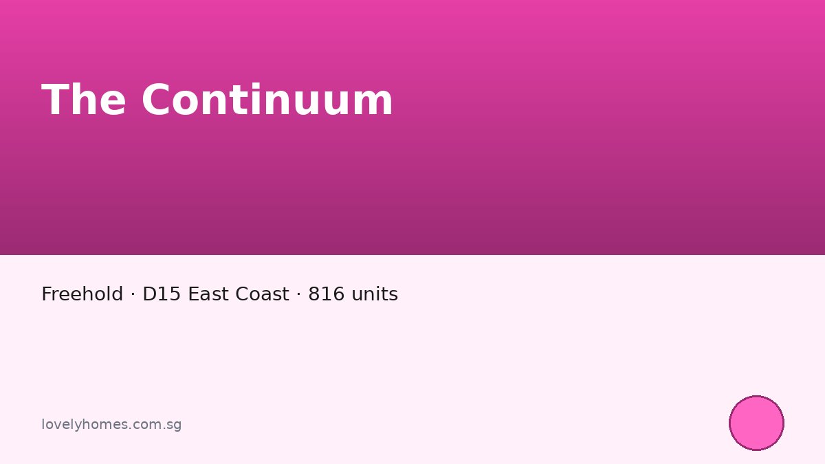 The Continuum — Freehold · D15 East Coast · 816 units