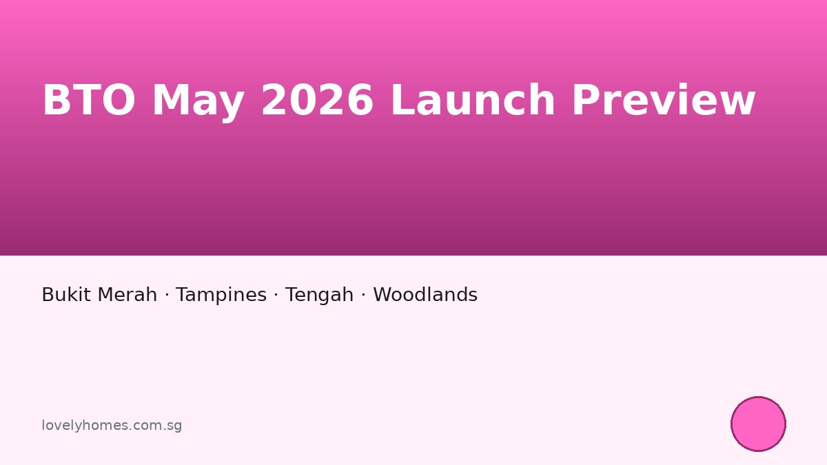 BTO May 2026 Launch Preview: Sites Across Bukit Merah, Tampines, Tengah and Woodlands