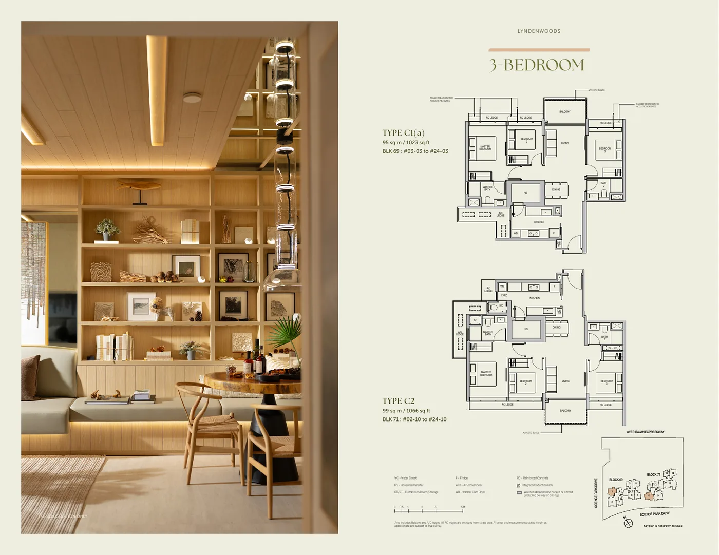 Lyndenwoods 3 Bedroom floor plan