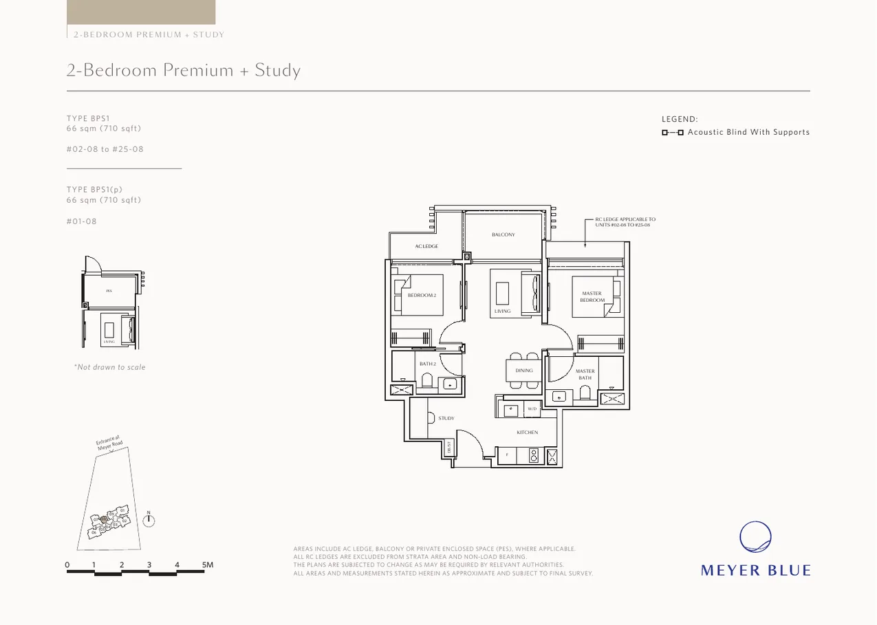 Meyer Blue Penthouse floor plan PH1 2992sqft freehold D15