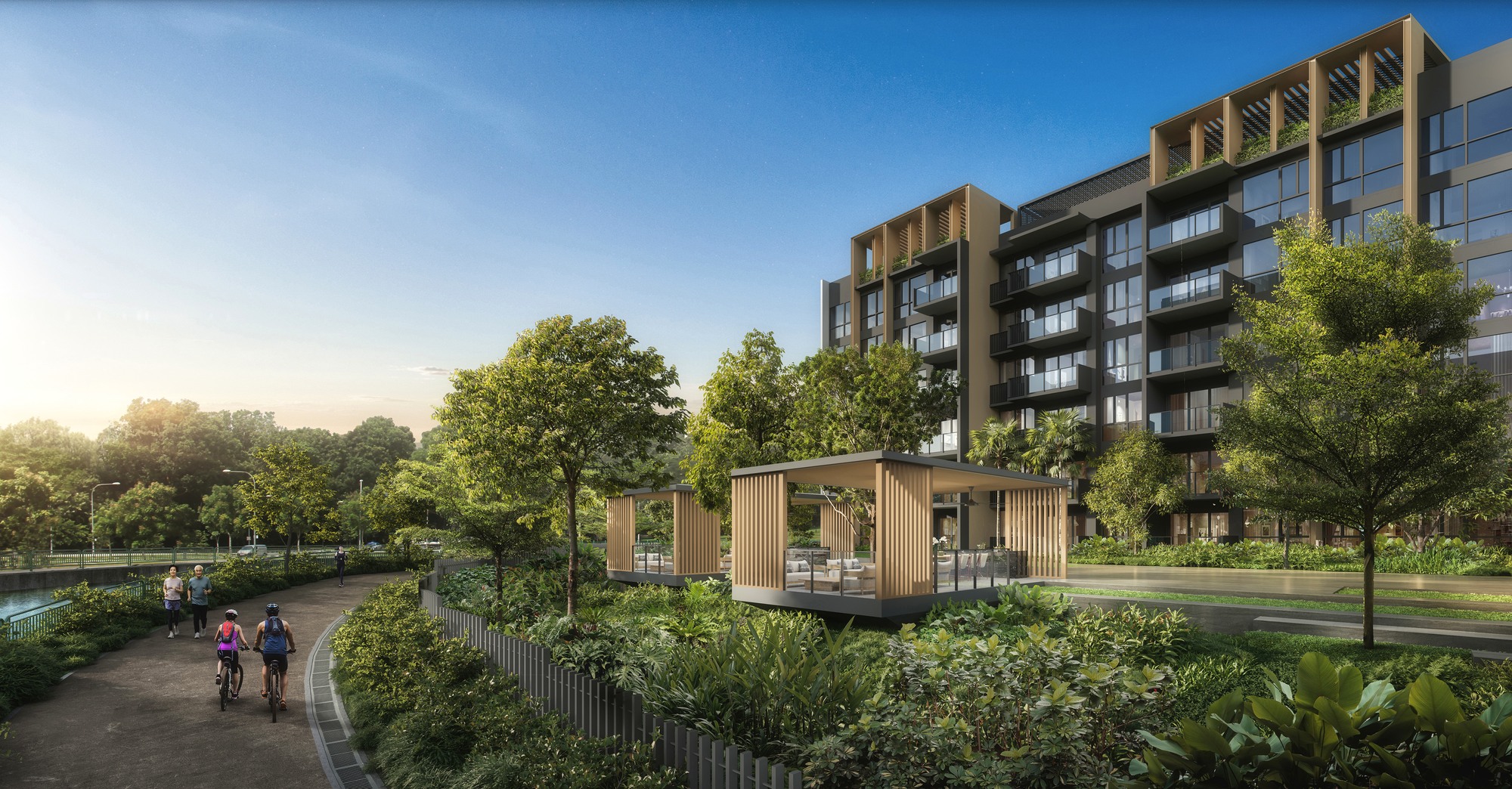Narra Residences clean hero render Narra Residences exterior artist impression