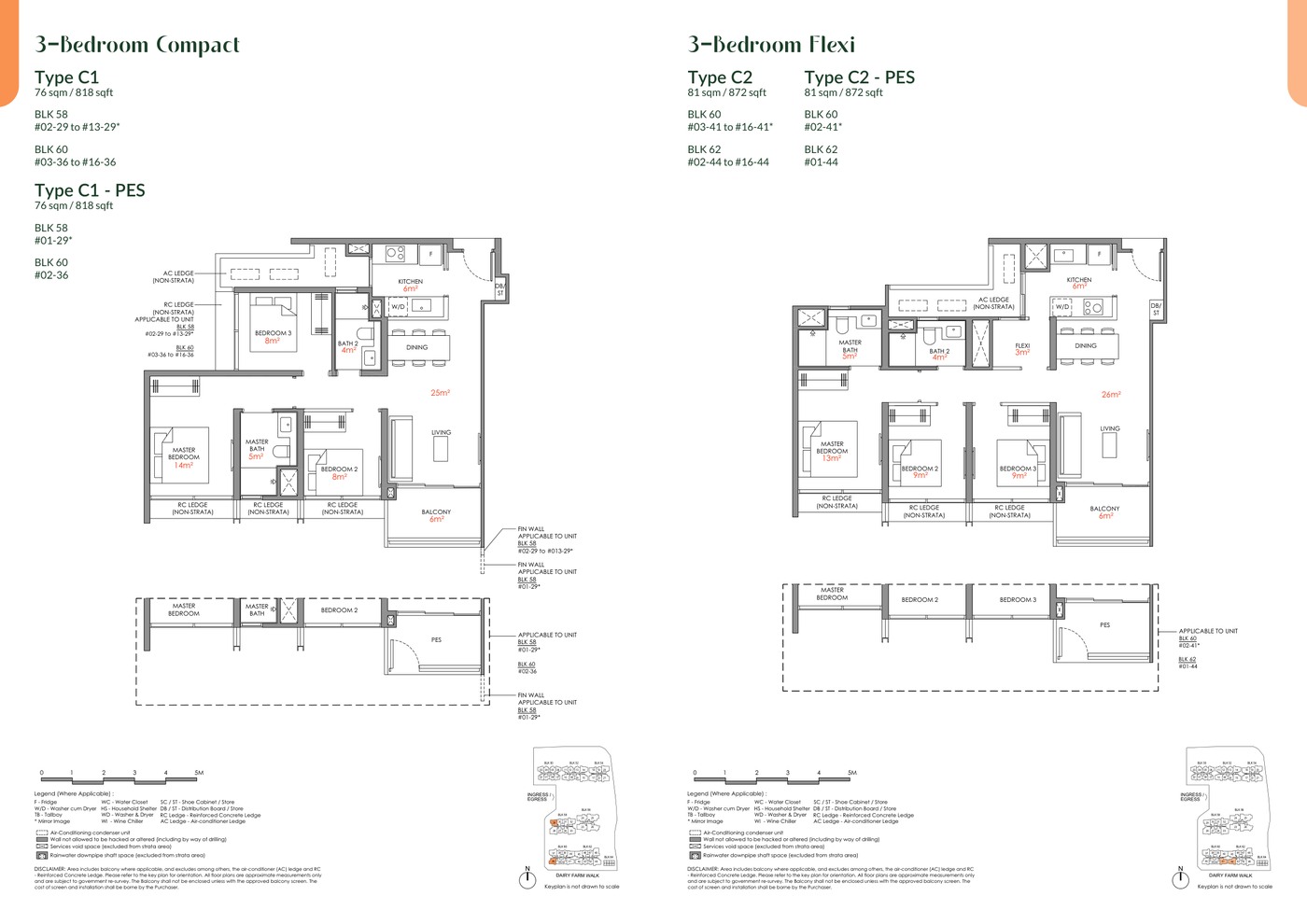 Narra Residences 3 Bedroom Compact floor plan