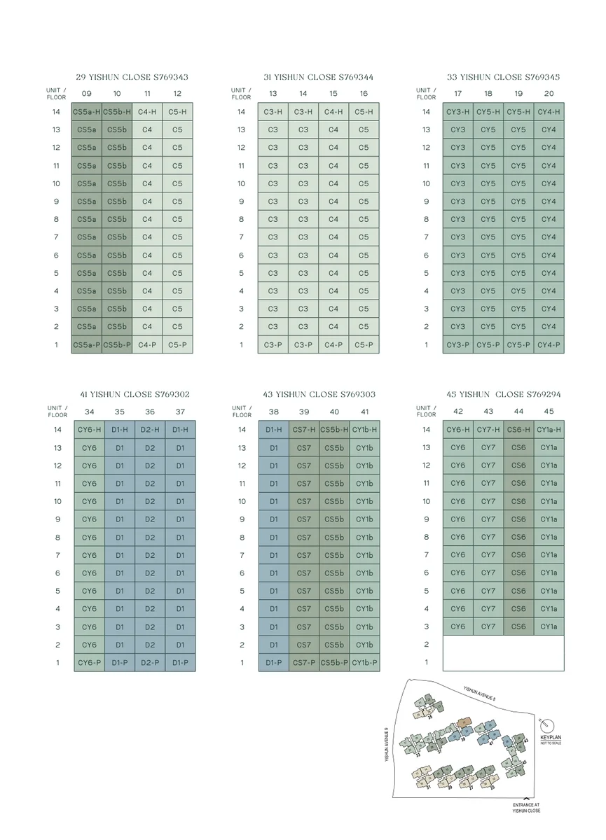 North Gaia EC 3-Bedroom Yard Study floor plan Type CS
