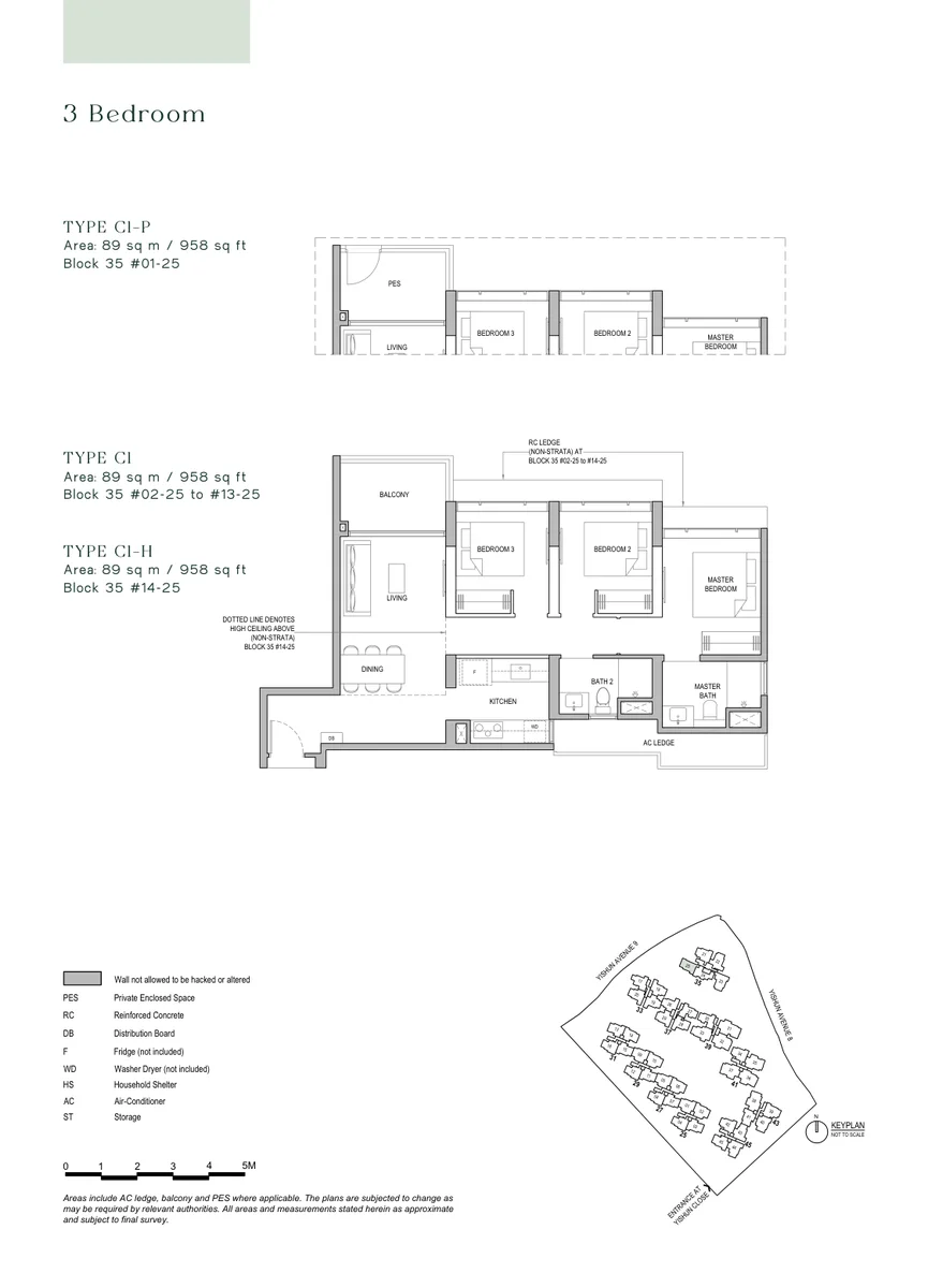 North Gaia EC 4-Bedroom floor plan Type D 1302 sqft