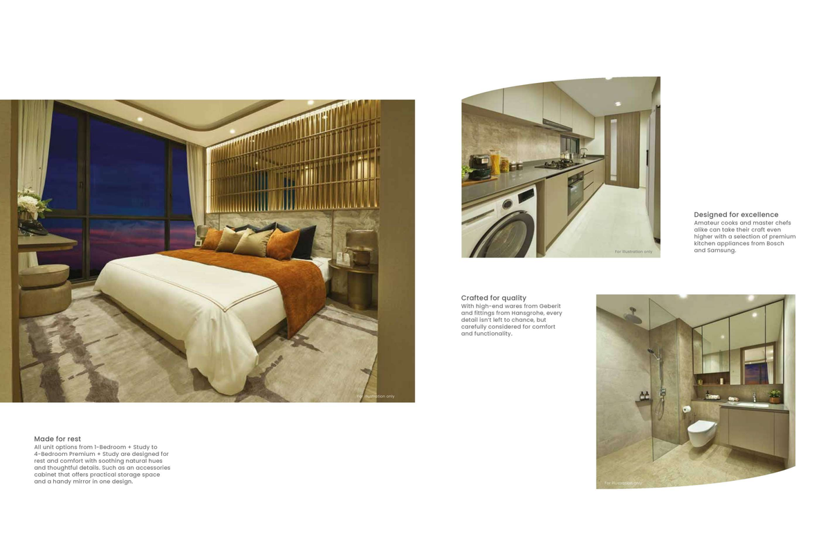 Norwood Grand floor plan page 2, 1 and 2 bedroom units