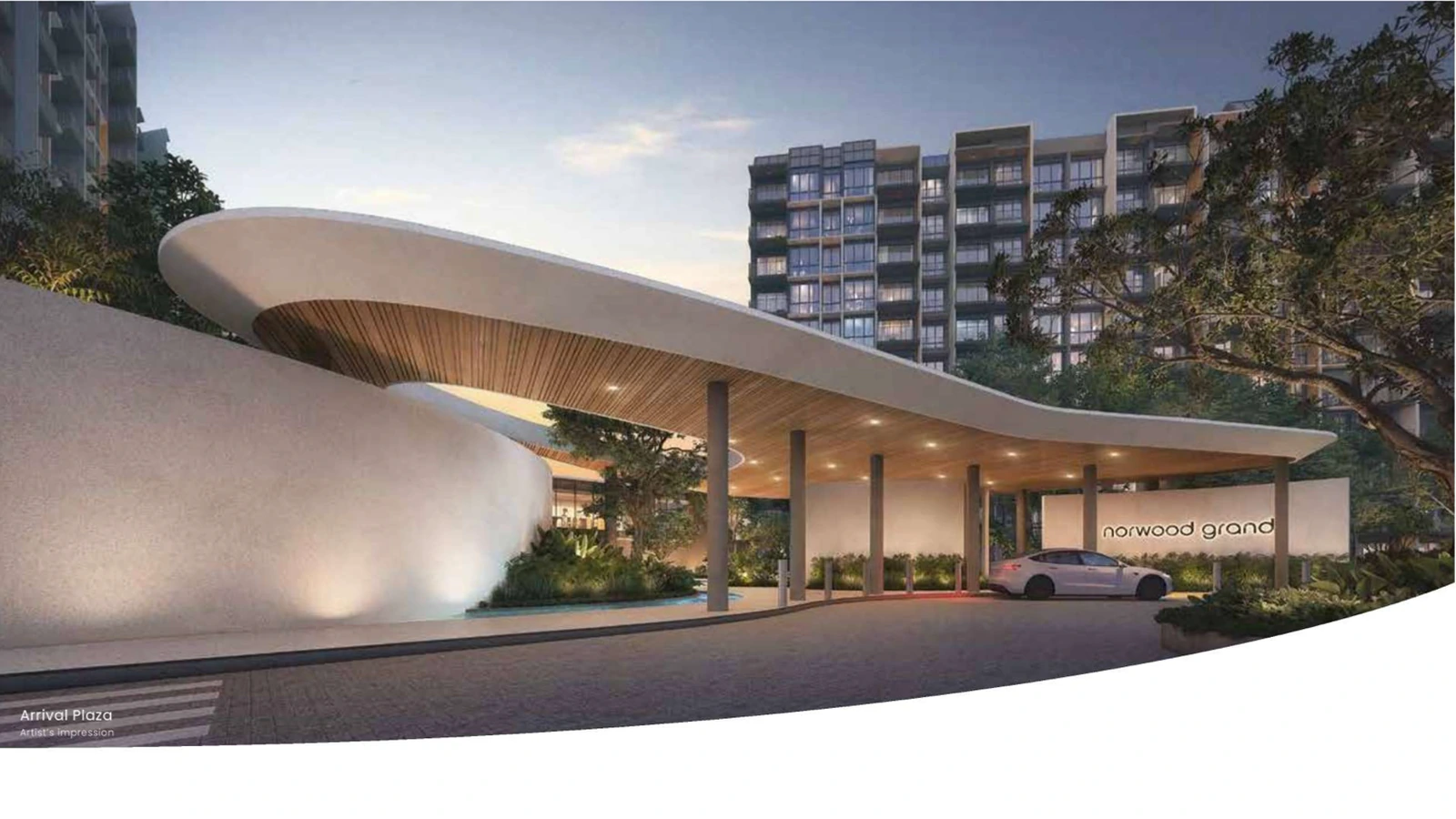 Norwood Grand arrival plaza artist impression
