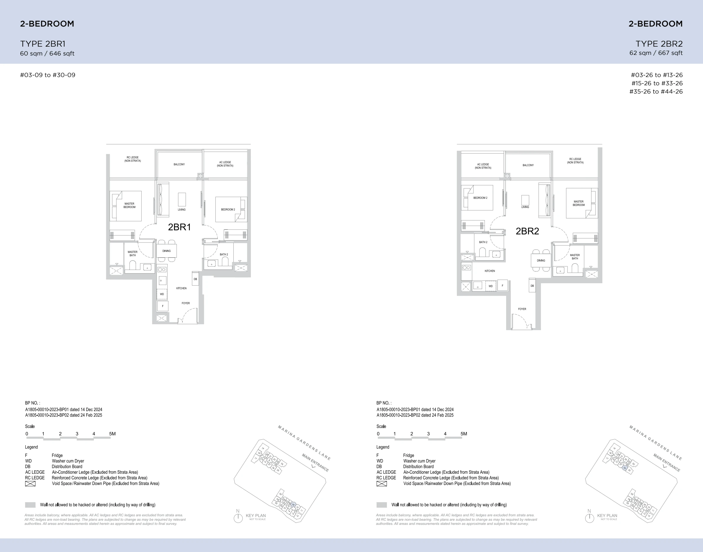 One Marina Gardens floor plan page 2