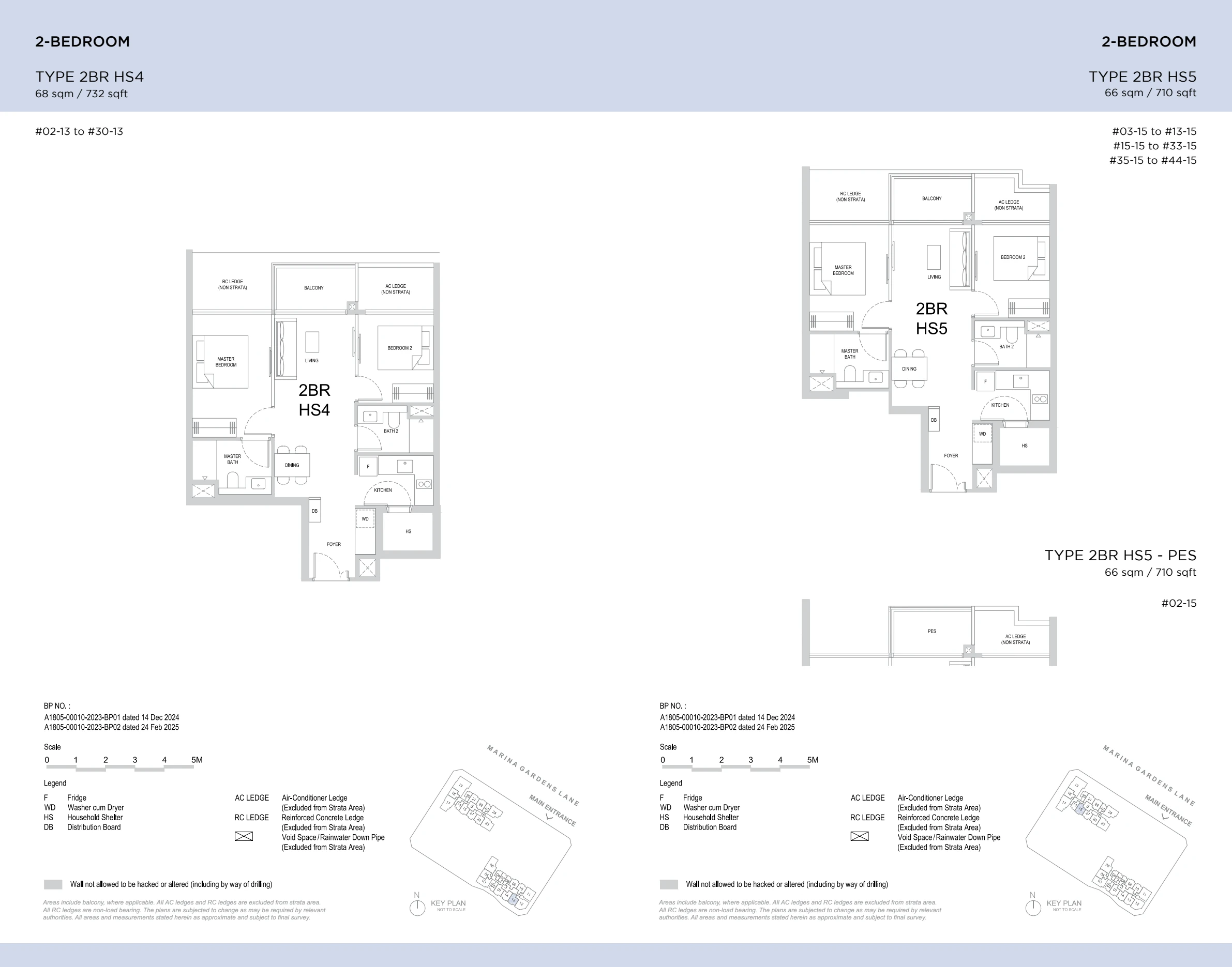 One Marina Gardens floor plan page 3