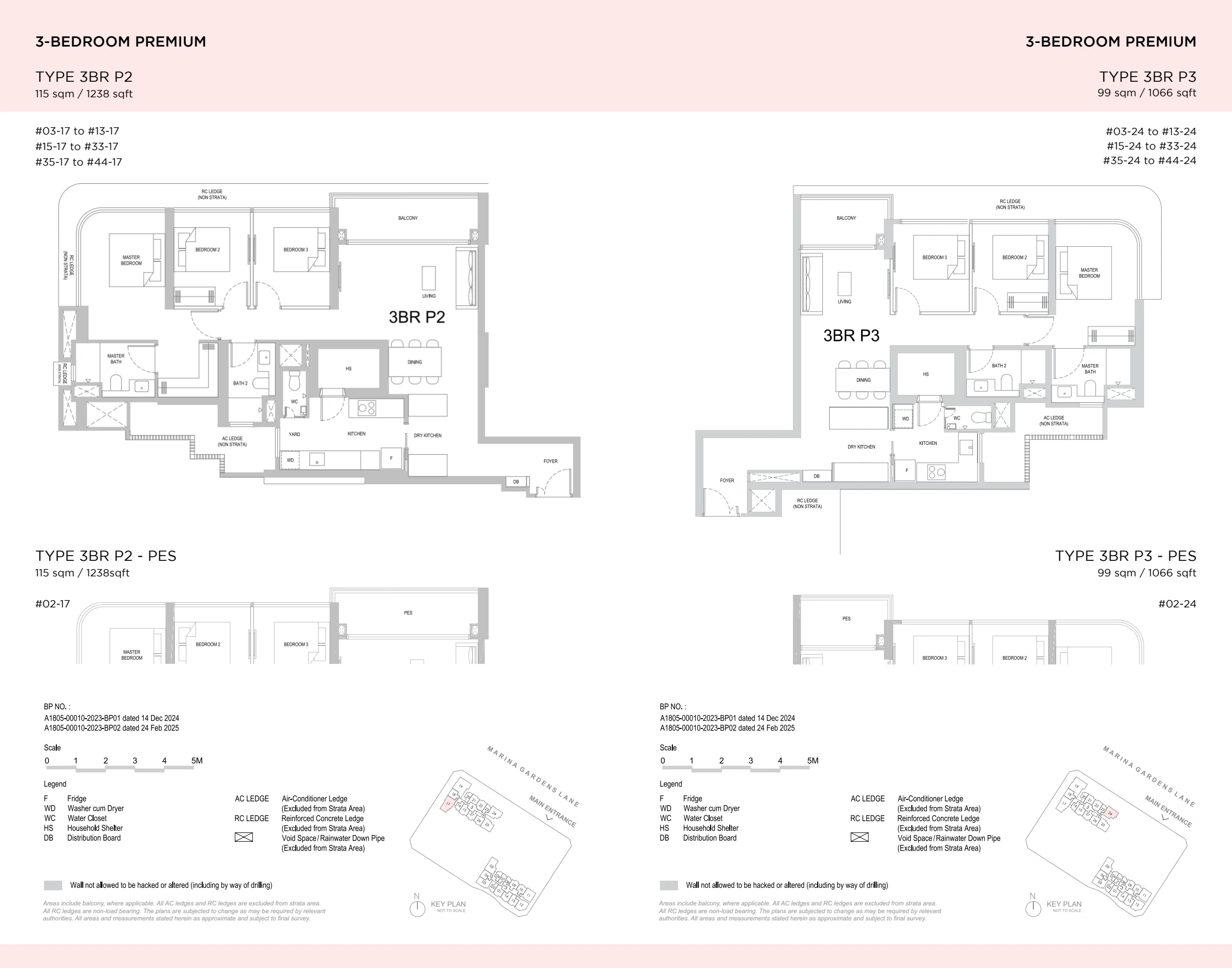 One Marina Gardens floor plan page 4