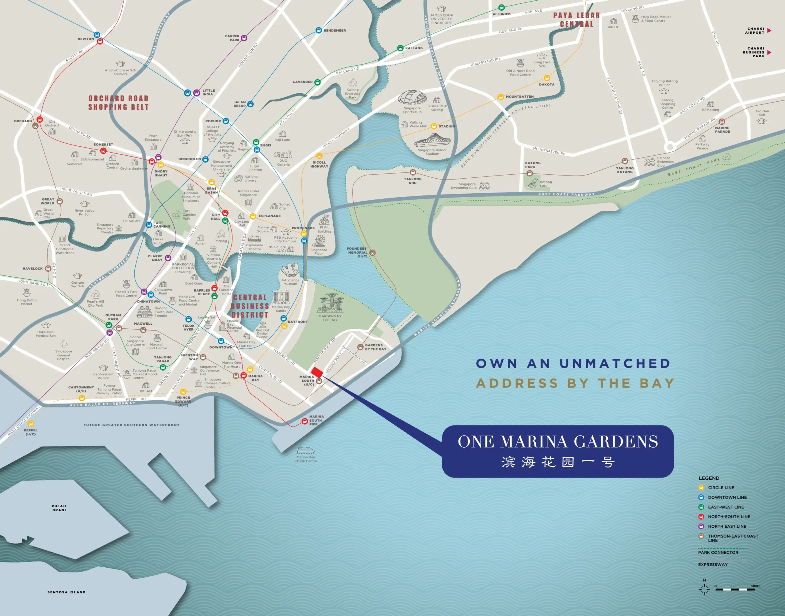 One Marina Gardens location map