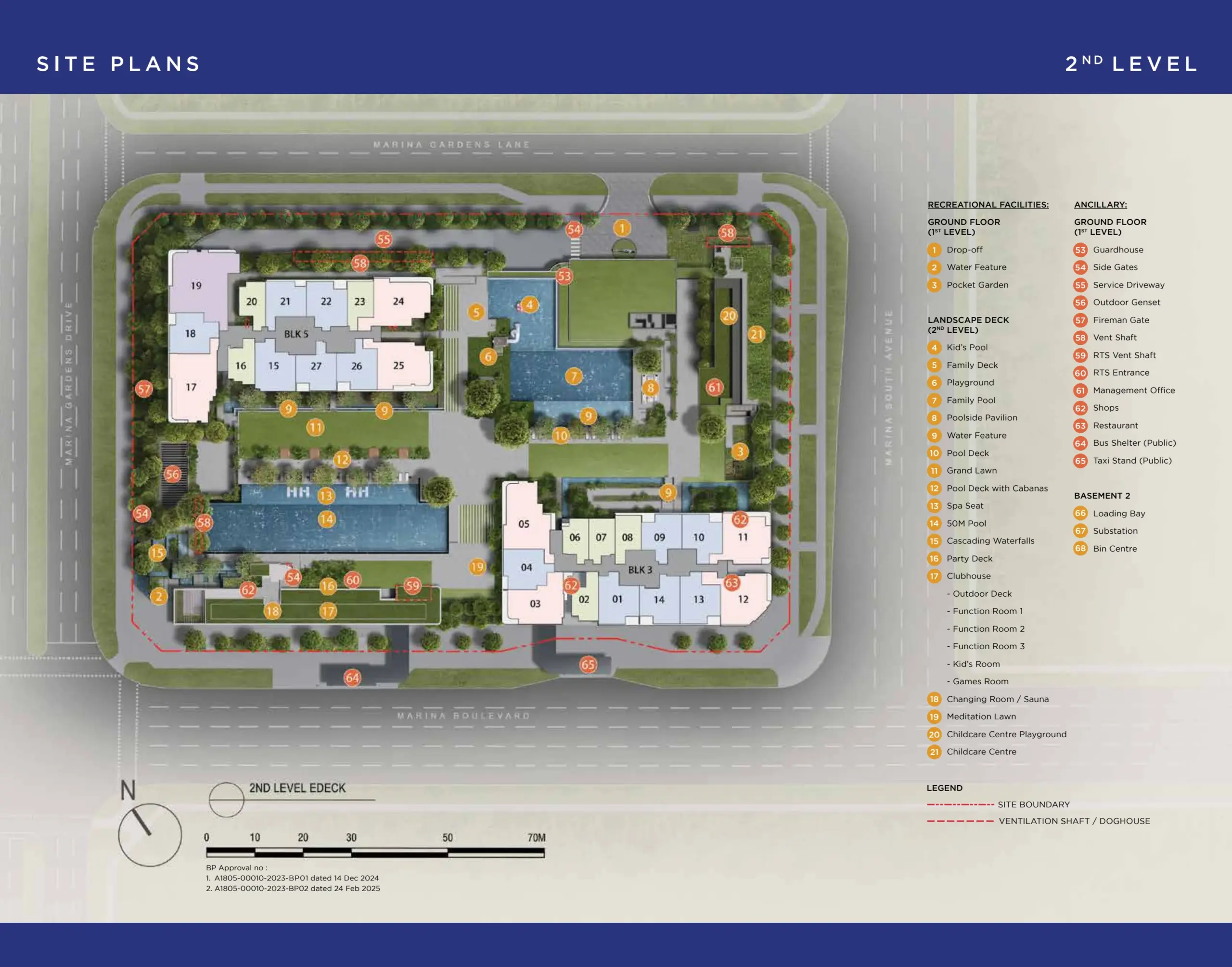 One Marina Gardens site plan