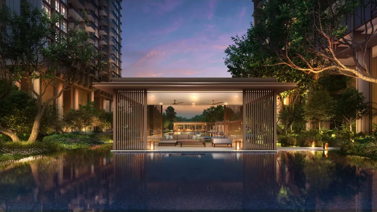 Pinetree Hill pool pavilion landscape