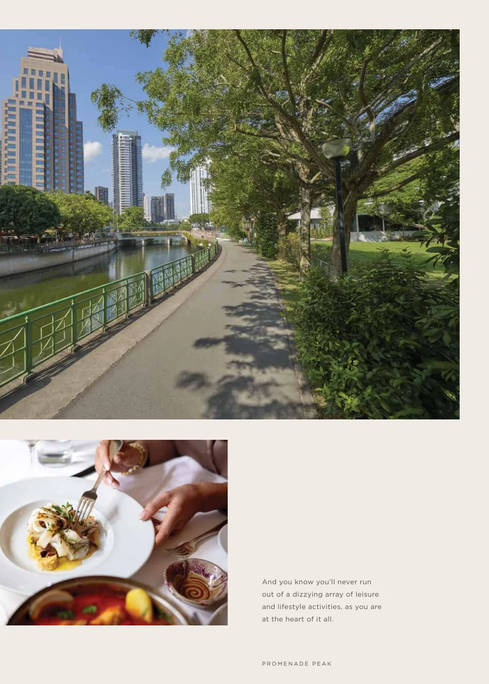 Promenade Peak Sky Peak infinity pool and sky lounge on roof level