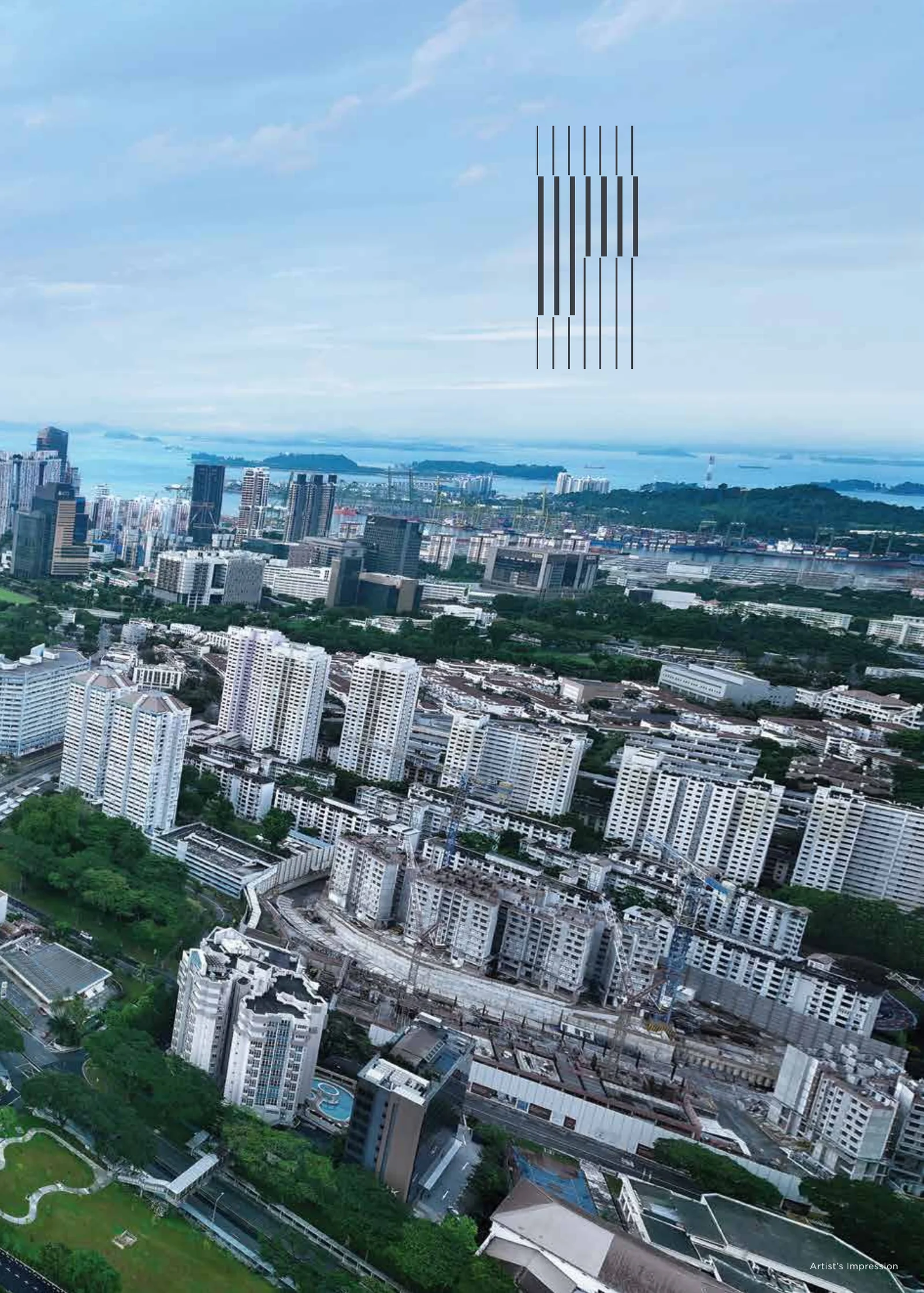 Promenade Peak Zion Road 63-storey condo hero tower render by Allgreen