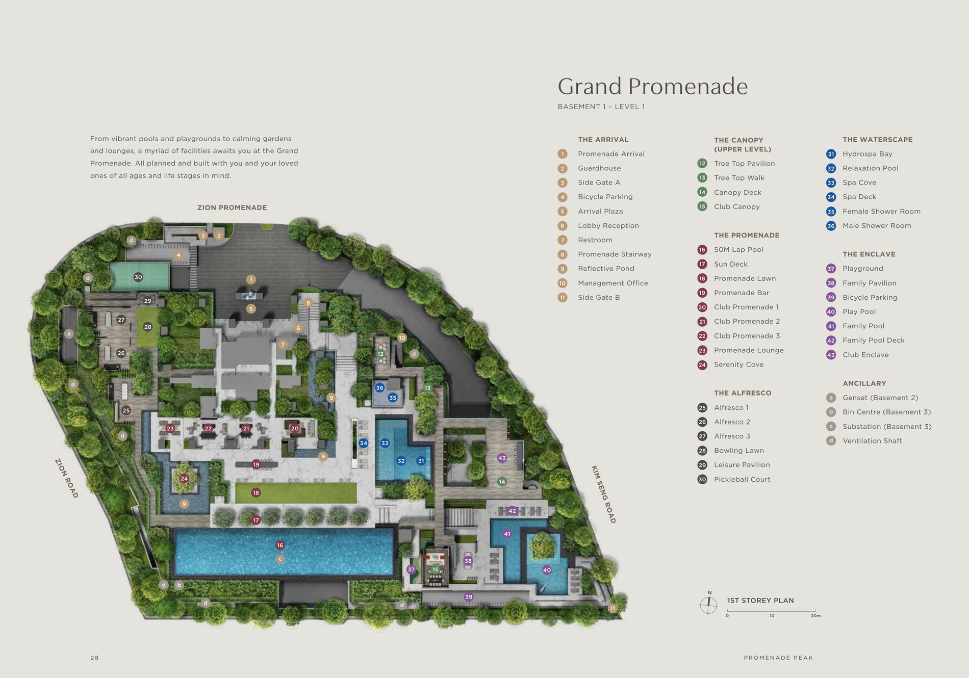 Promenade Peak actual site plan from project brochure
