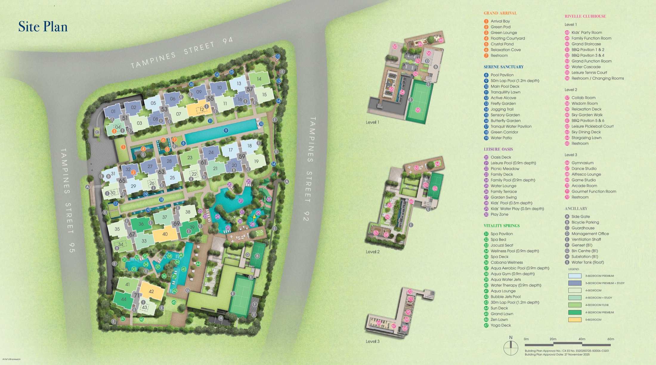 Rivelle Tampines actual site plan