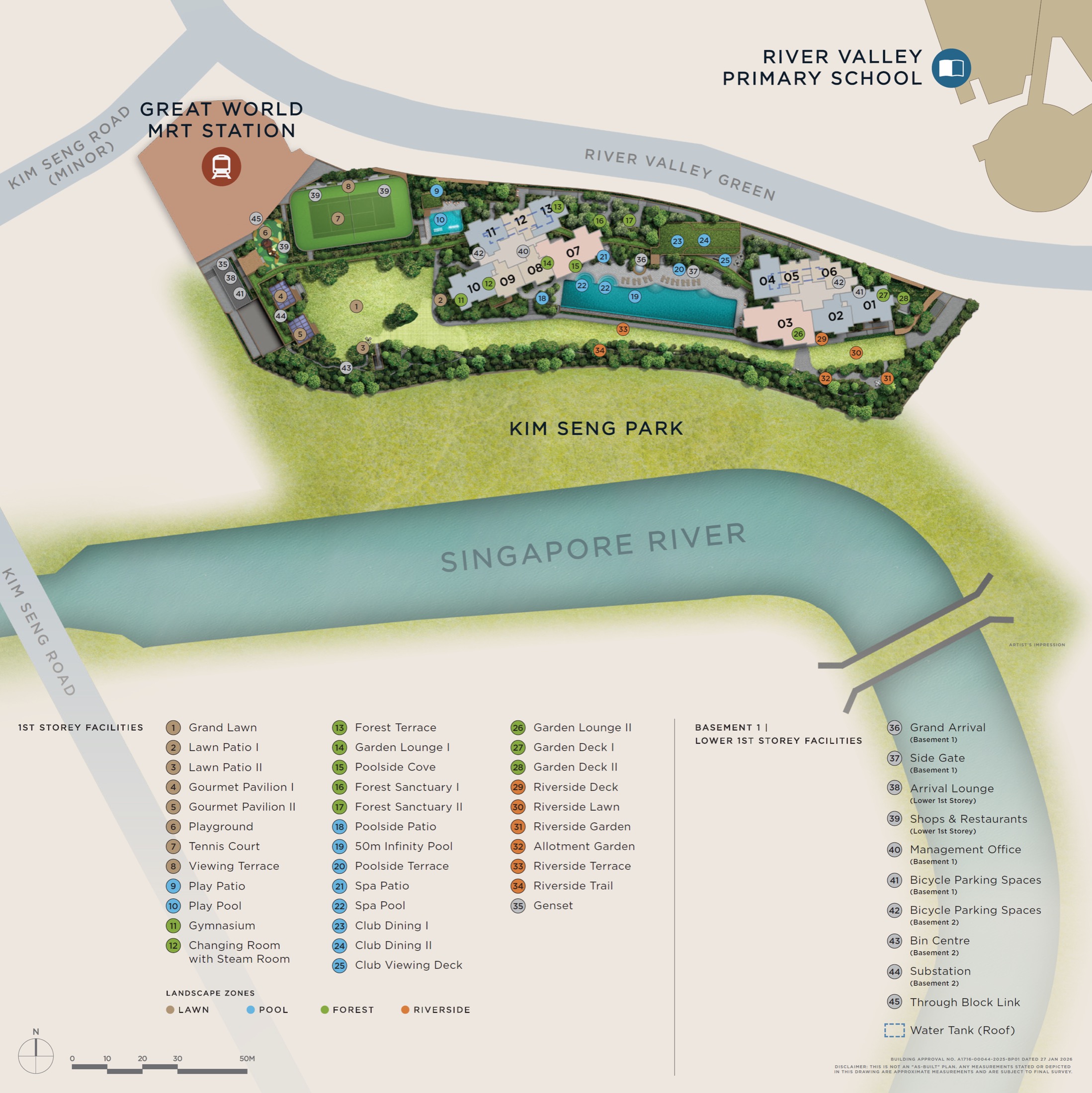 River Modern actual site plan