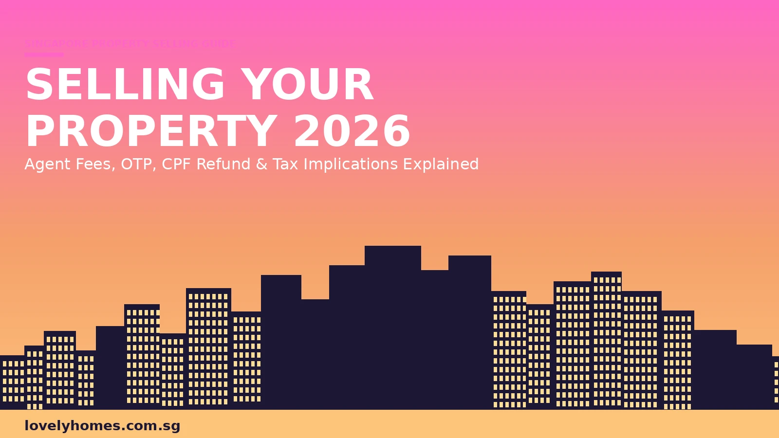 How to sell property in Singapore 2026 guide hero image sunset gradient