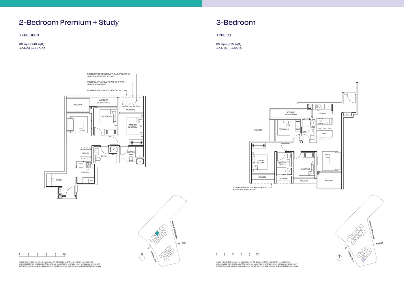 Skye At Holland 3 Bedroom Type C1 floor plan