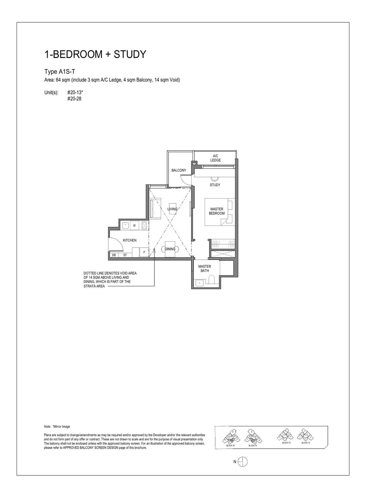 SORA EC 2-Bedroom Deluxe floor plan B1 646sqft