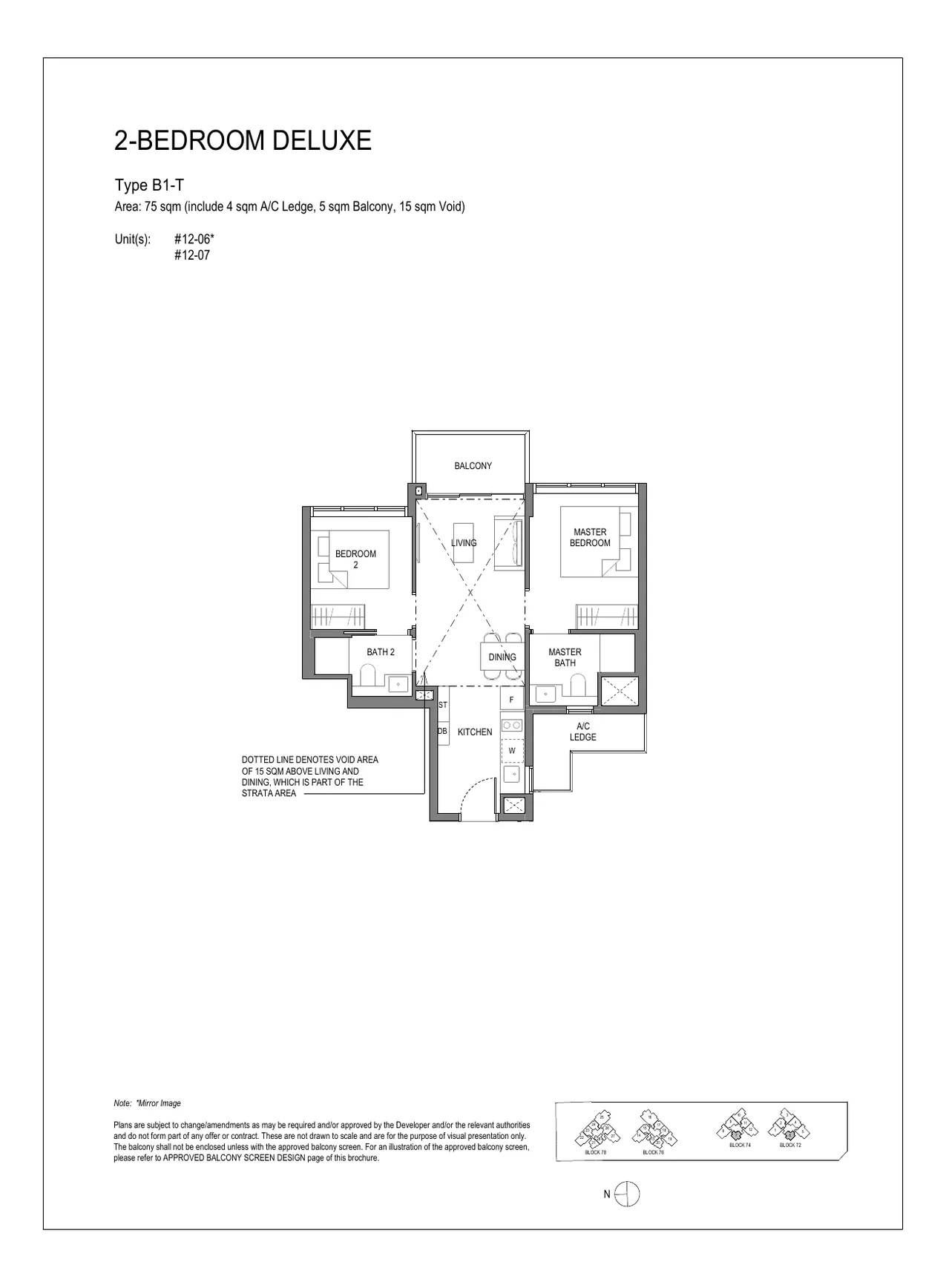 SORA EC 3-Bedroom Deluxe floor plan C1 936sqft