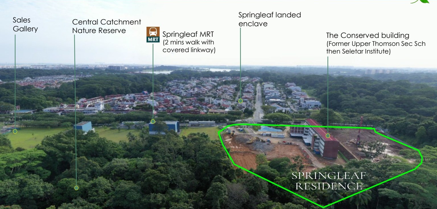 Springleaf Residence aerial site context