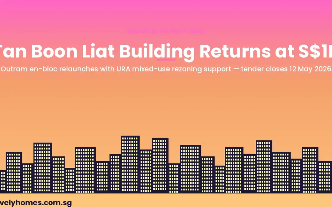 Tan Boon Liat Building Returns at S$1 Billion: 13% Reserve Cut, URA Mixed-Use Rezoning, Tender 12 May 2026
